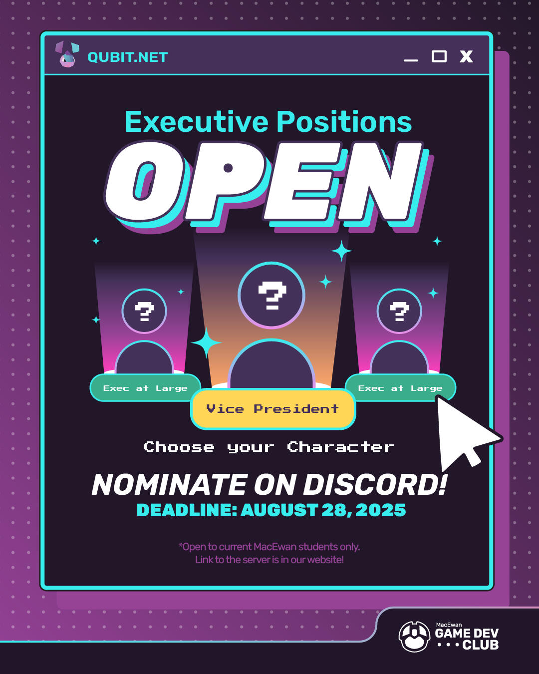 Open executive positions - IG post