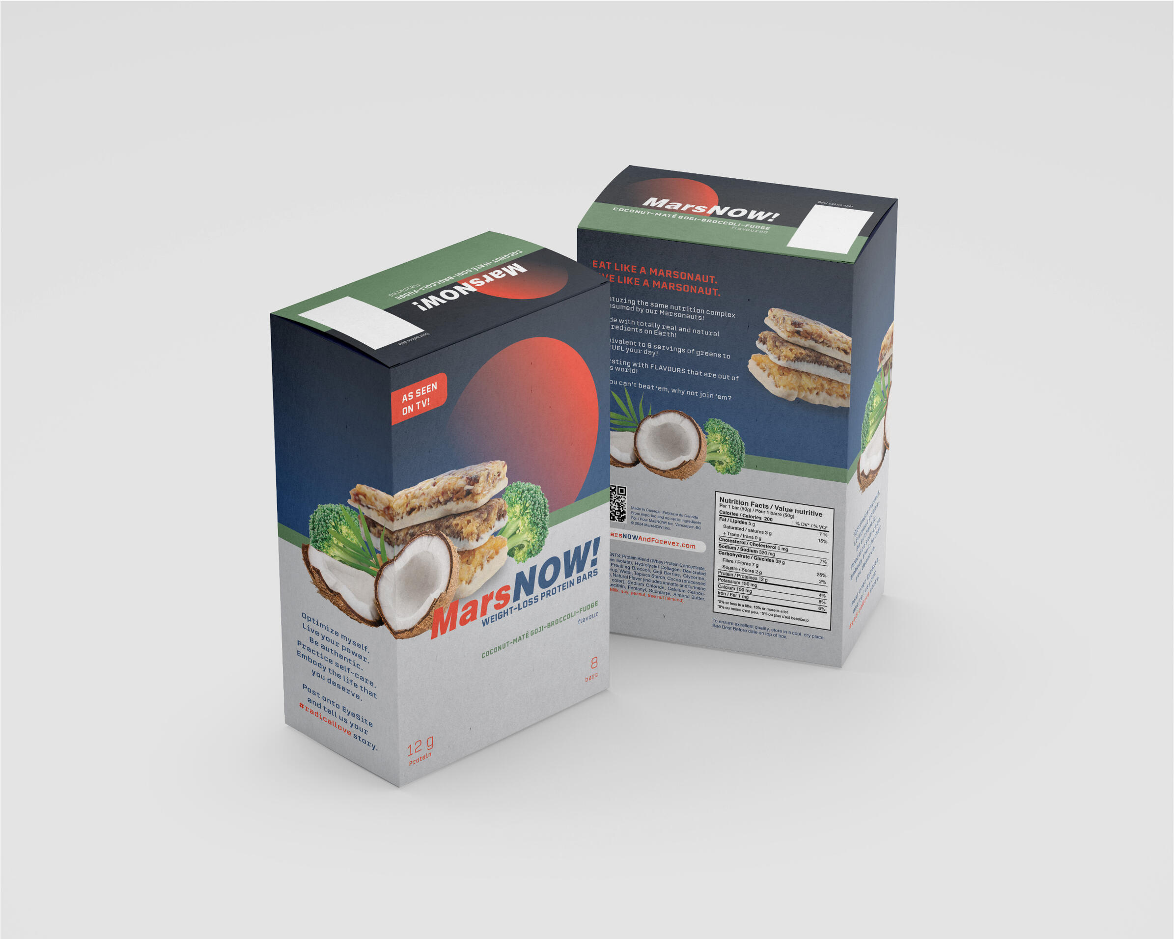 2024 - Experiential Design: MarsNow Protein Bar Boxes